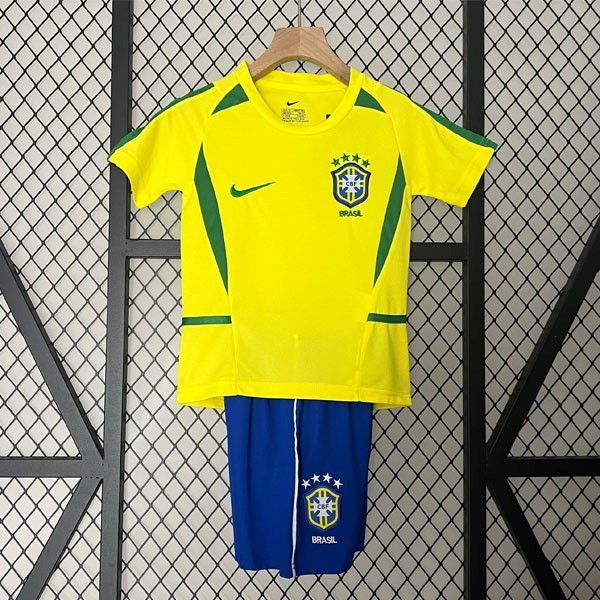 Camiseta Brasil 1st Retro Niño 2002